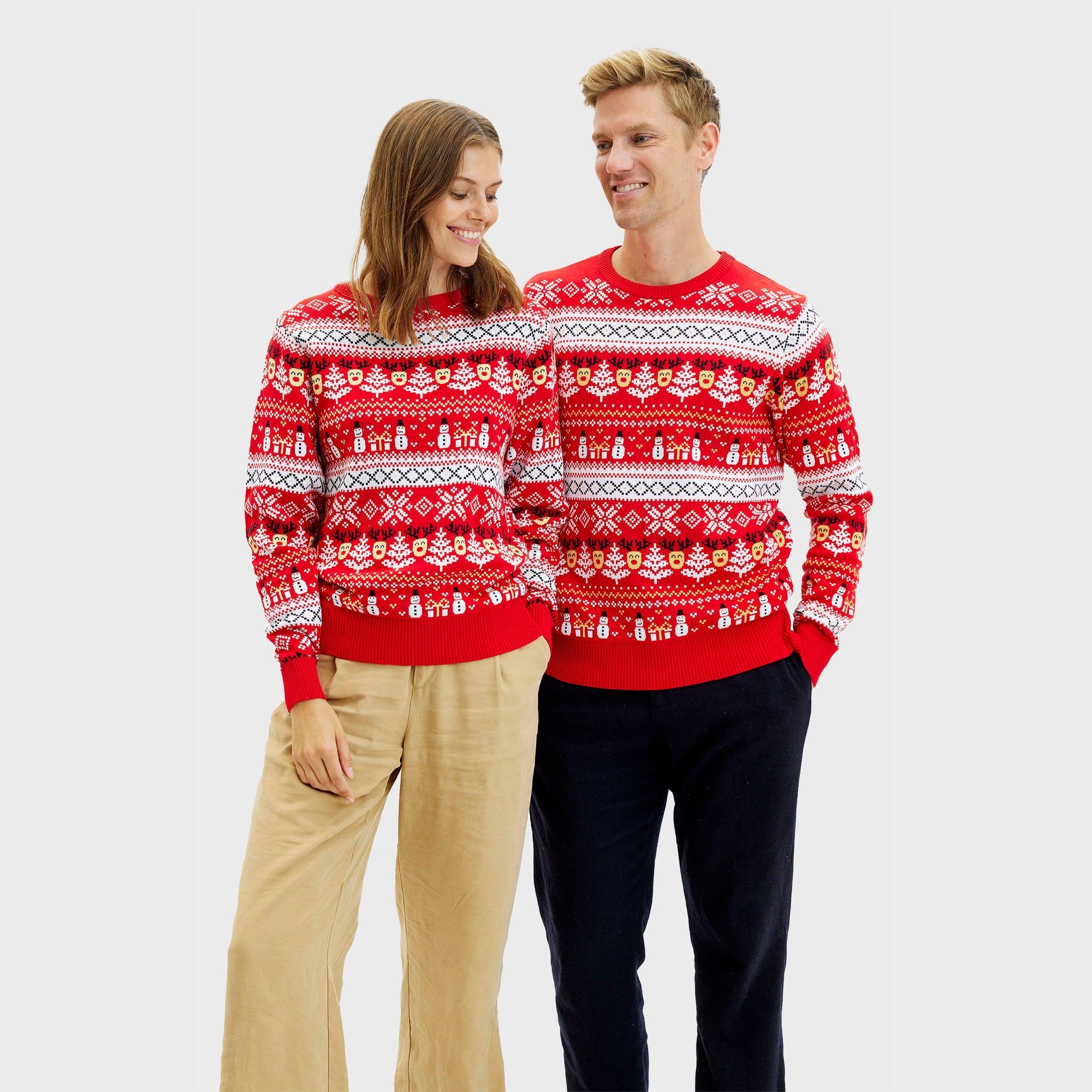 The Reinstyle Christmas Sweater Red β Women